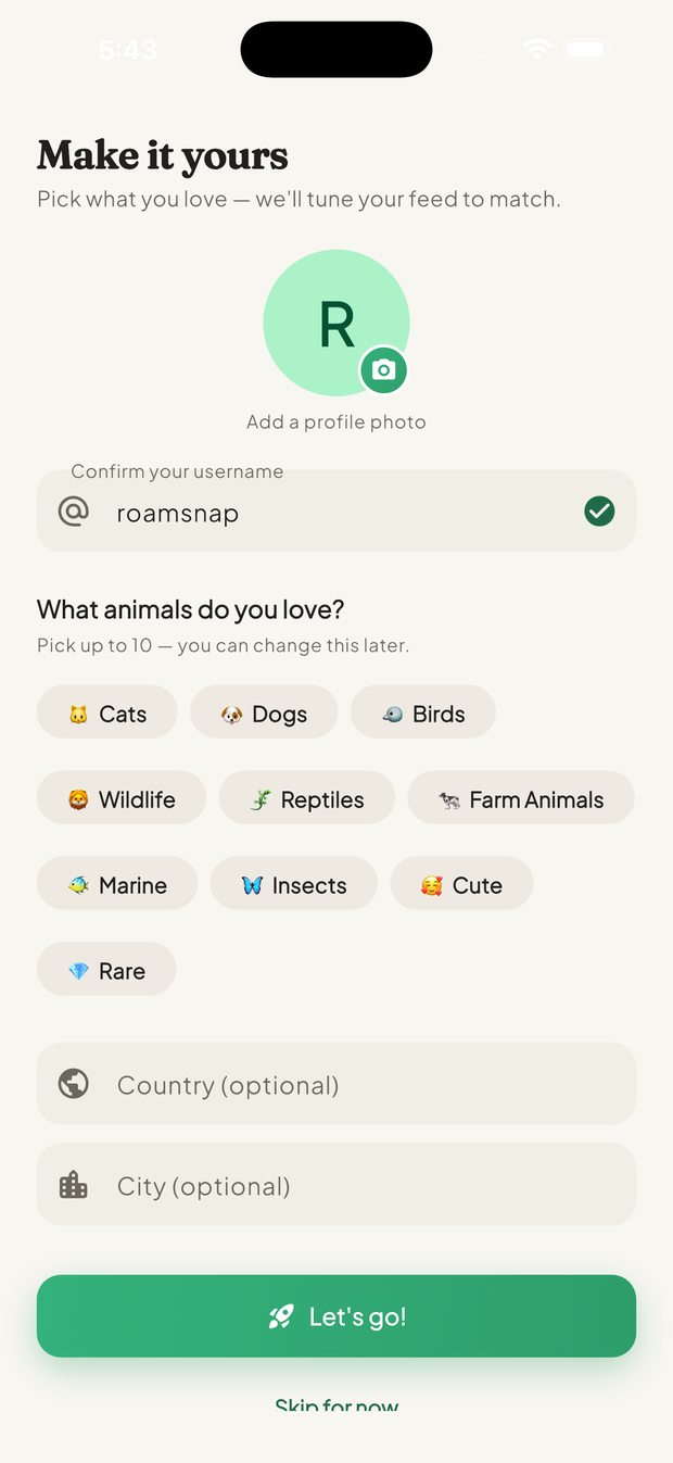Personalize your feed